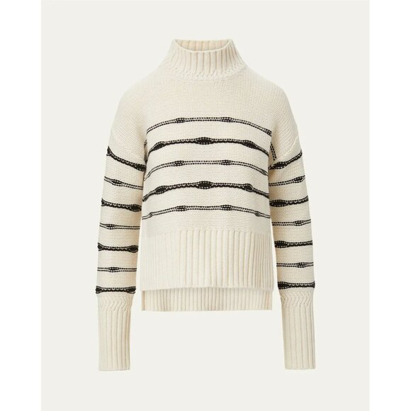 Veronica Beard Viori Striped Turtleneck Sweater Size XS 2073 - Picture 1 of 15